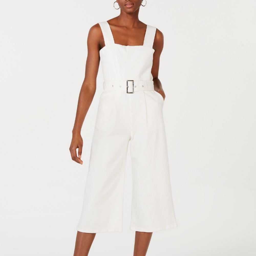 Belted Cropped Jumpsuit